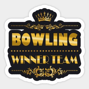 Bowling Winner Team Sticker